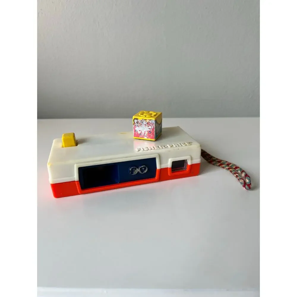 Vintage Fisher-Price Pocket Camera Toy #474-Zoo Picture Slides 1974 Works